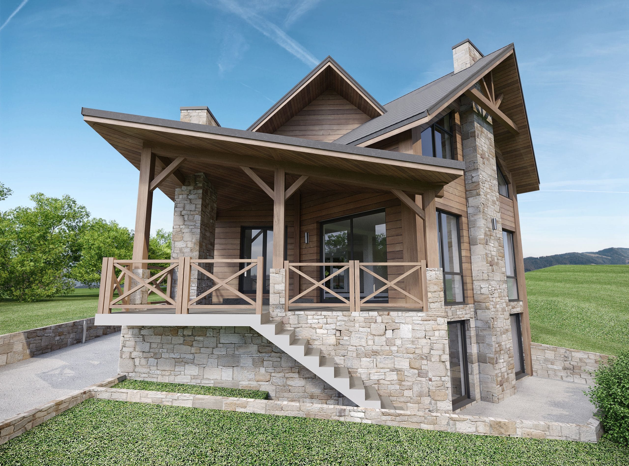Modern Exterior Rendering